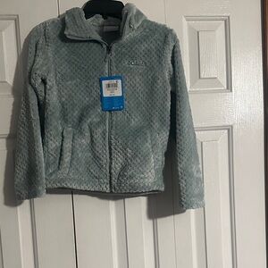 Columbia Soft Textured fleeceJacket in Light Blue